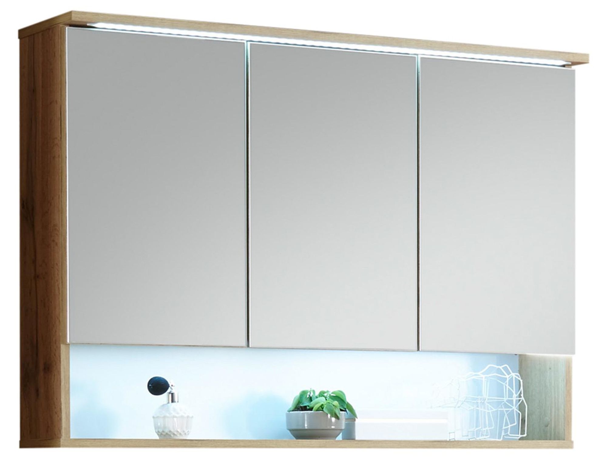 Bella I Spiegelschrank – Moderner Badschrank mit LED-Beleuchtung und Stauraum