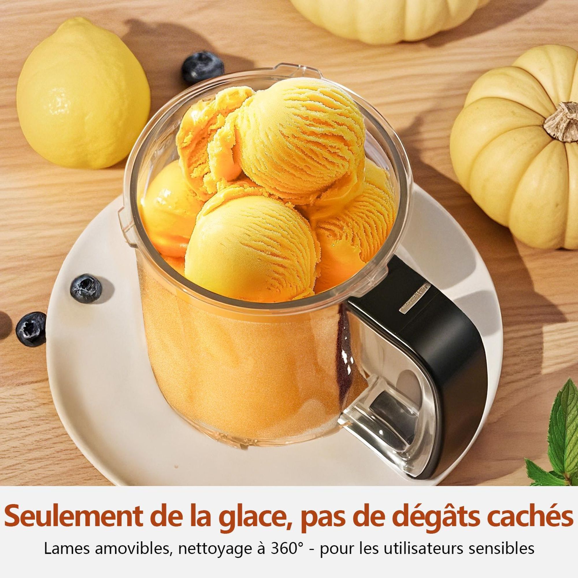 IcyTreat IC-1010 EU Sorbetière 12 en 1 - e CE Puissance 500 W Capacité 568 ml Inclus 3 récipients à glace en Tritan - Argent