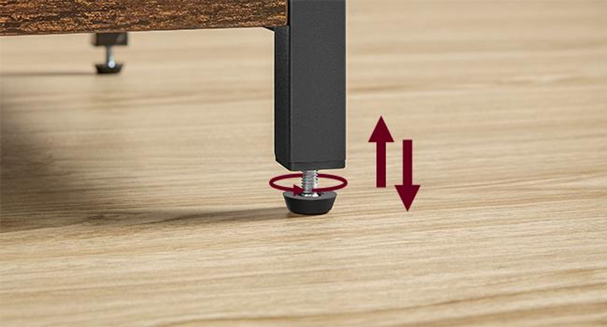 VASAGLE Standregal mit 4 Ebenen, Küchenregal mit Ladestation, 8 Haken, 40 x 80 x 140 cm, braun-schwarz