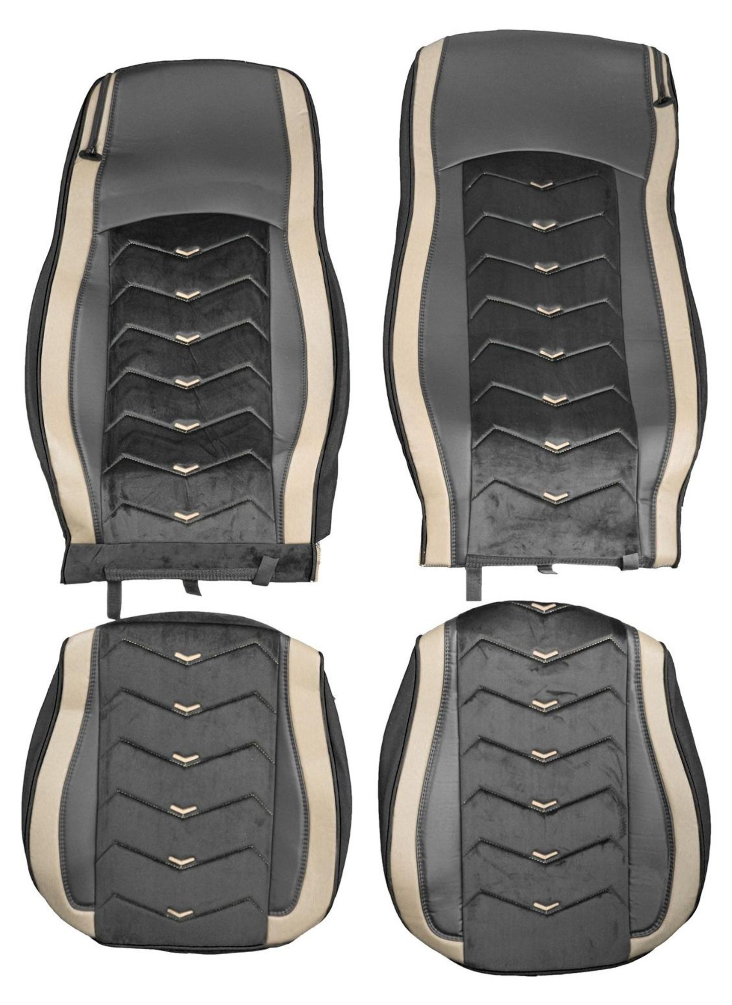 LKW SITZBEZUG SITZBEZÜGE SITZAUFLAGE LEDER + ALCANTARA DAF XG XG+ Beige