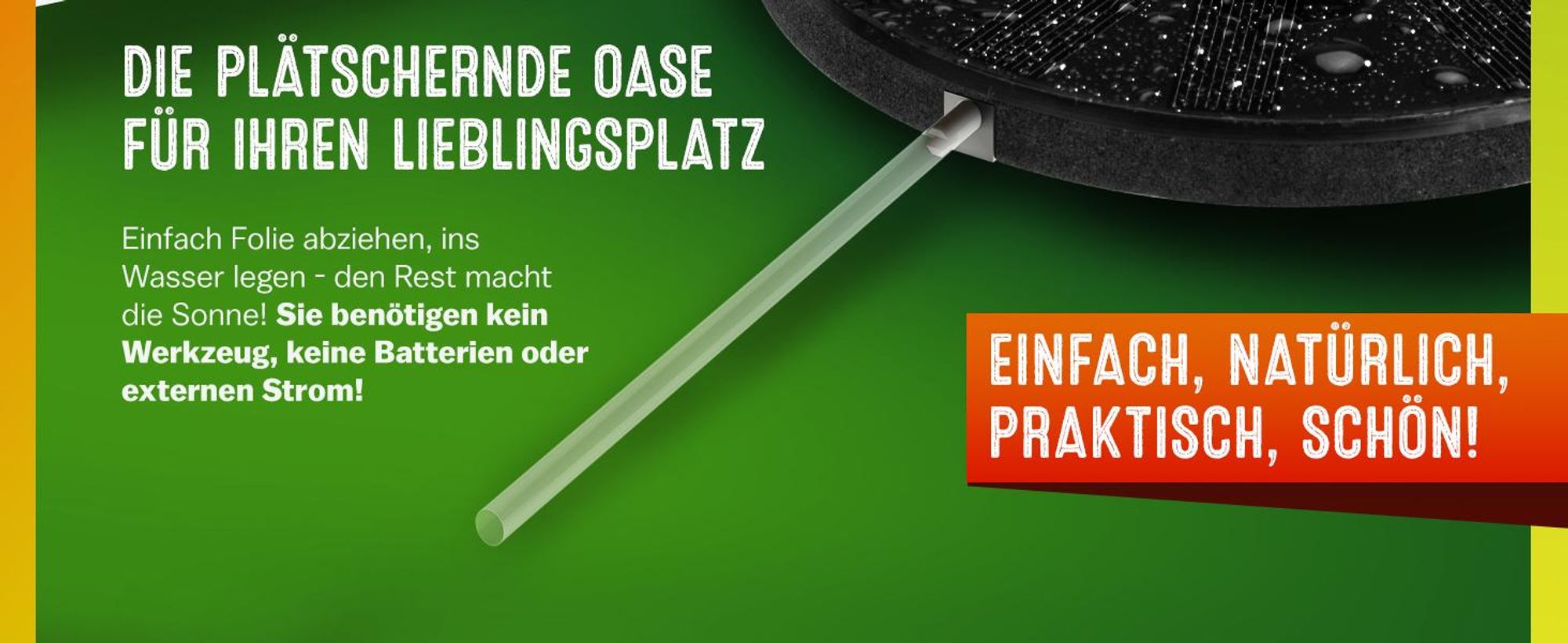 GARDEBRUK® Solar Springbrunnen 7 Effekte 180L/h Solarpanel 160mm 1,4 Watt Garten Wasserspiel Gartenbrunnen Wasserpumpe Teichpumpe Solarbrunnen Fontäne