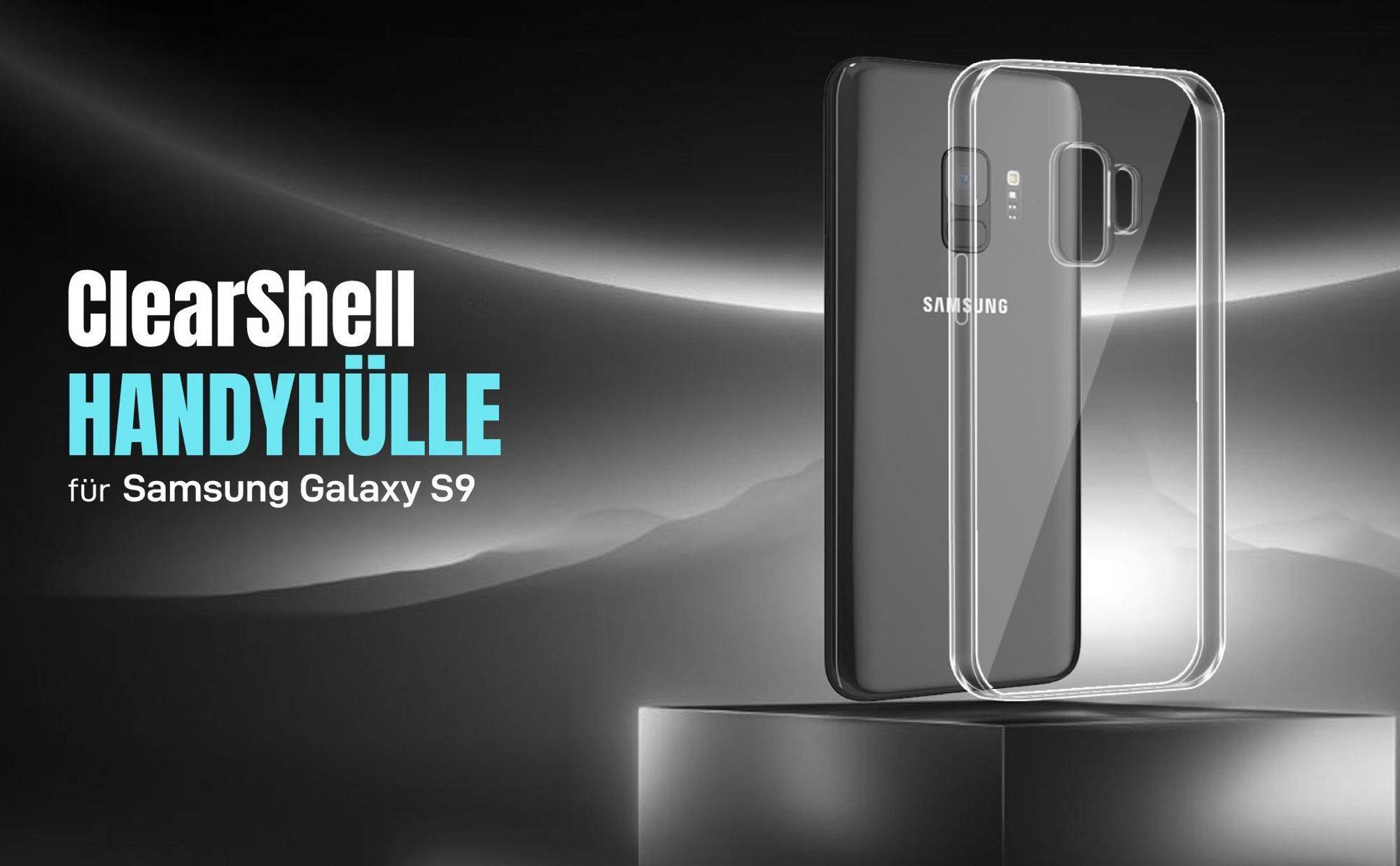 Transparente TPU Handyhülle mit optimiertem Schutz für Samsung Galaxy S9