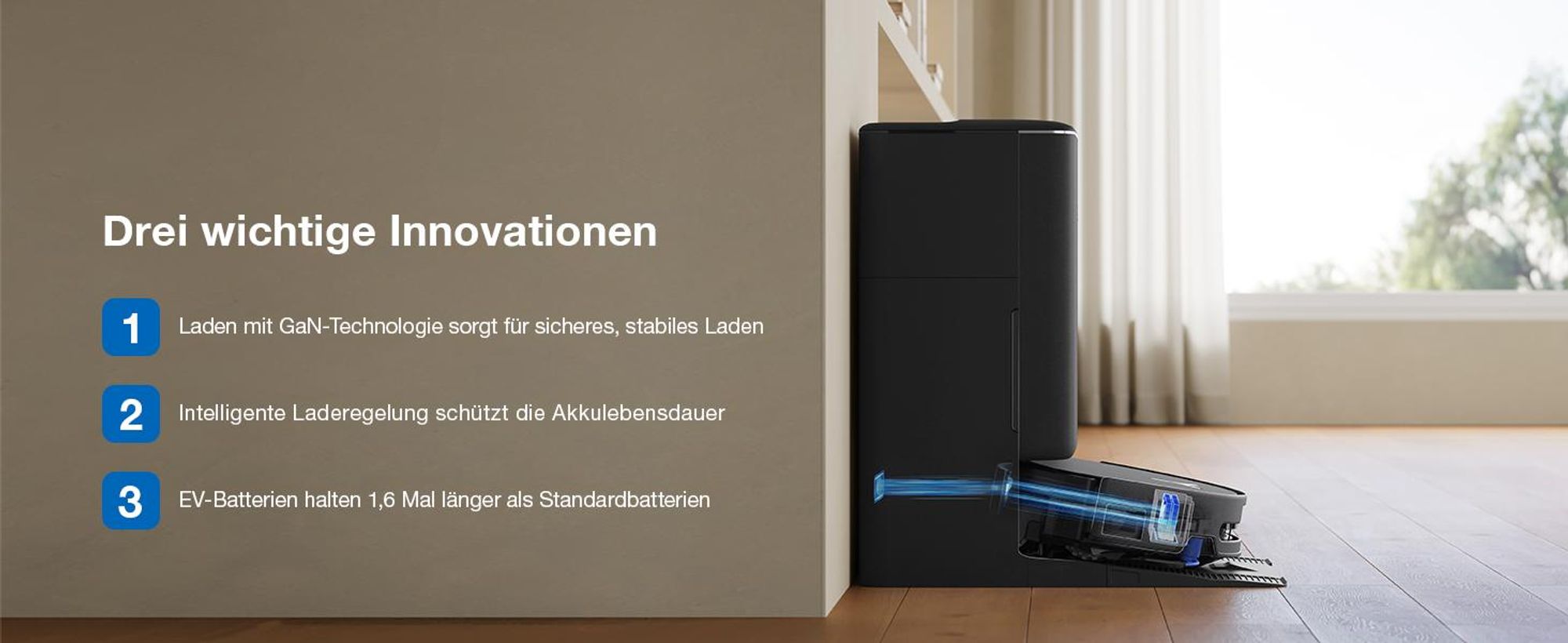 ECOVACS DEEBOT T90 PRO Omni 30.000Pa Saugroboter mit 2pcs Original-Reinigungslösung, Staubsauger Roboter mit Wischfunktion, Schwarz