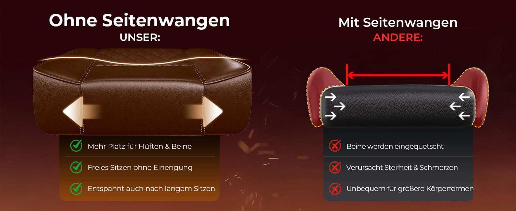 GTPLAYER GamingStuhl, Bürostuhl, Ergonomischer Pc Stuhl, Höhenverstellbarer Drehstuhl, Armlehnen mit Synchronmechanik, Lendenkissen, Kopfkissen