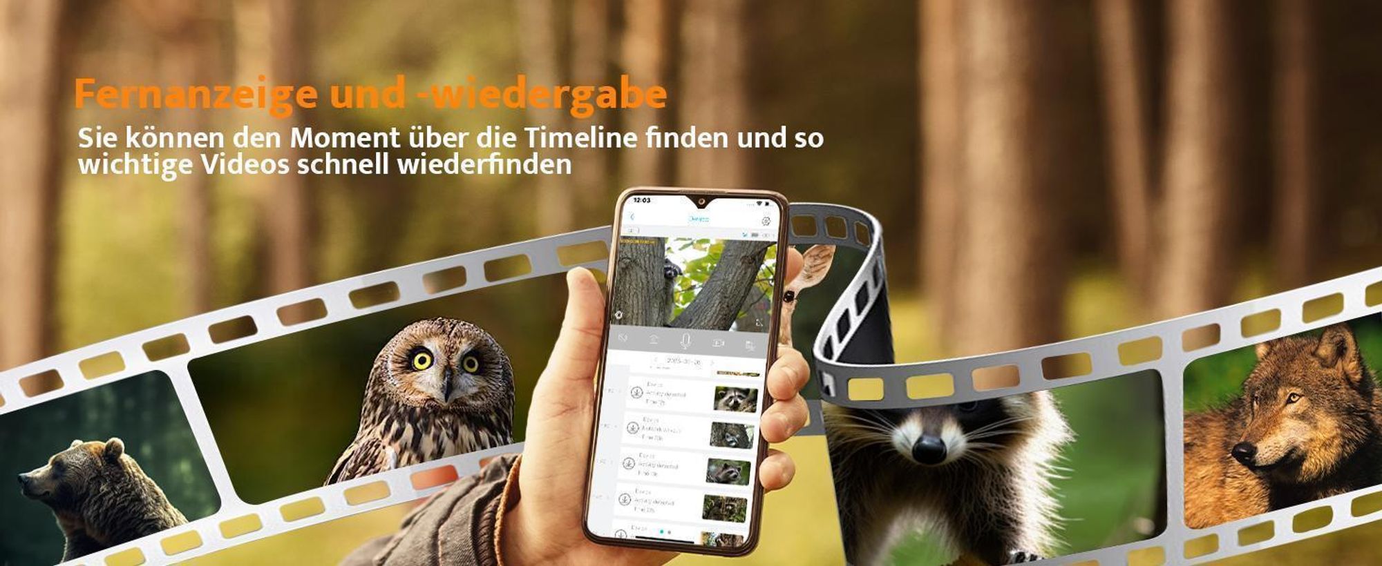 4G LTE Solar Wildkamera 2K 360° PTZ mit Handyübertragung App SIM Karte 32GB Speicherkarte Bewegungsmelder Nachtsicht Wildtierkamera
