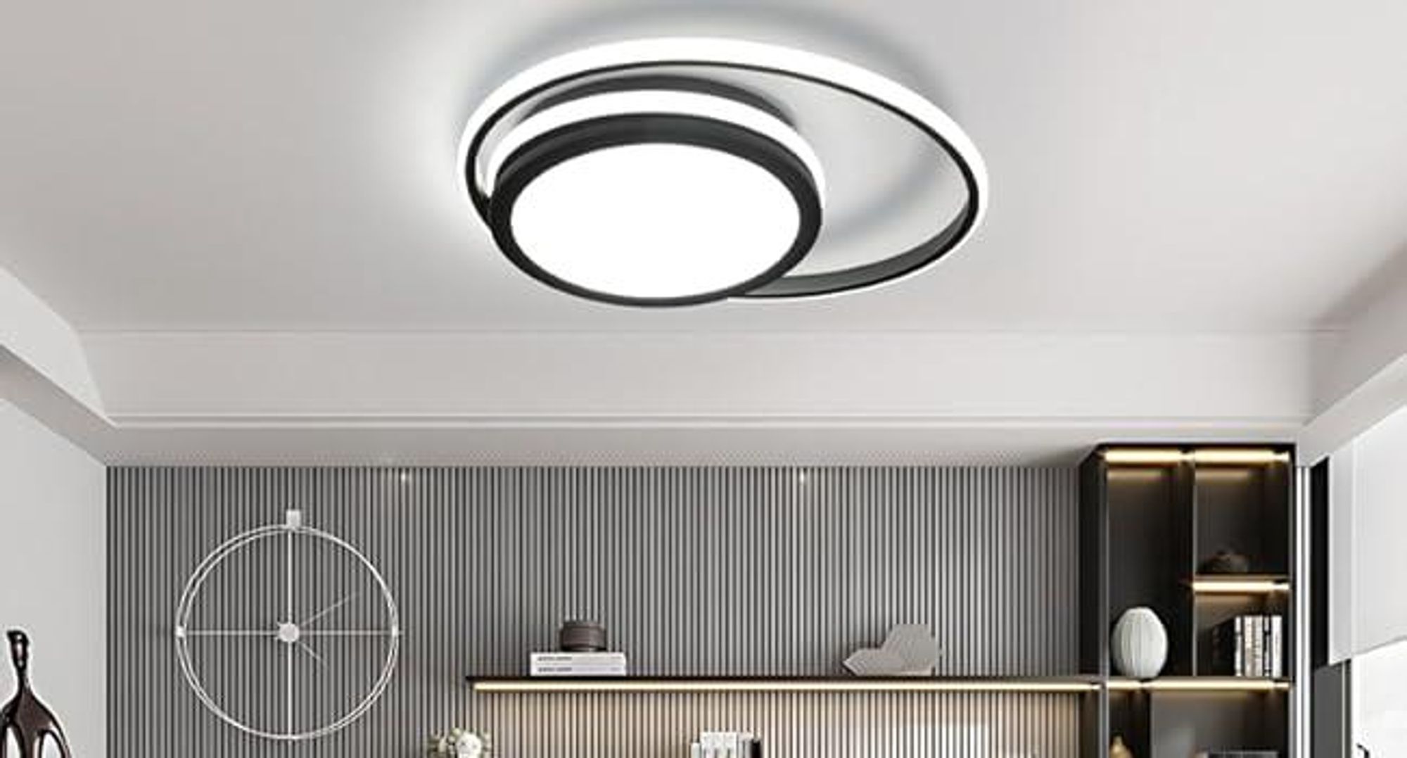 ZMH LED Deckenleuchte - Dimmbare Moderne Runde Küchenleuchte 56 W mit Sternenhimmel Design