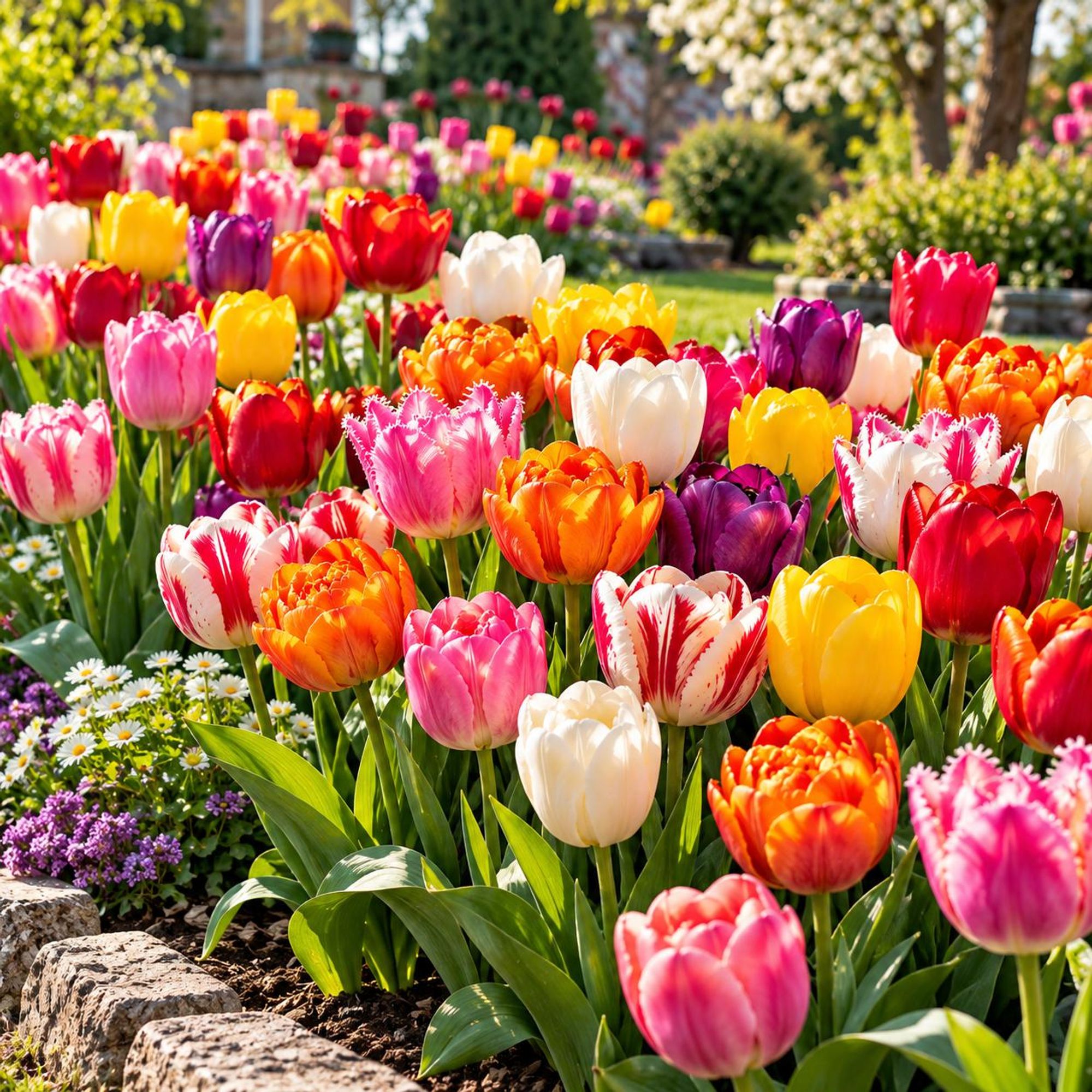 Ein Blütenmeer der edelsten Tulpensorten in nur einer einzigen Mischung