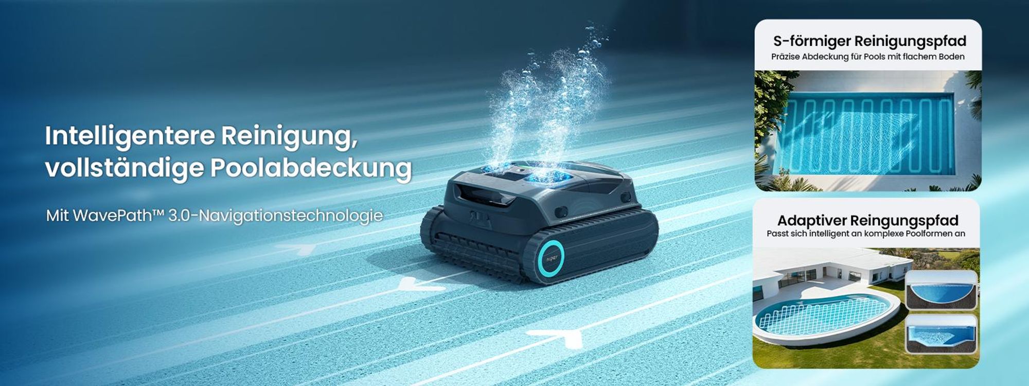 The iamgine is showing Aiper Robotic Pool Cleaner