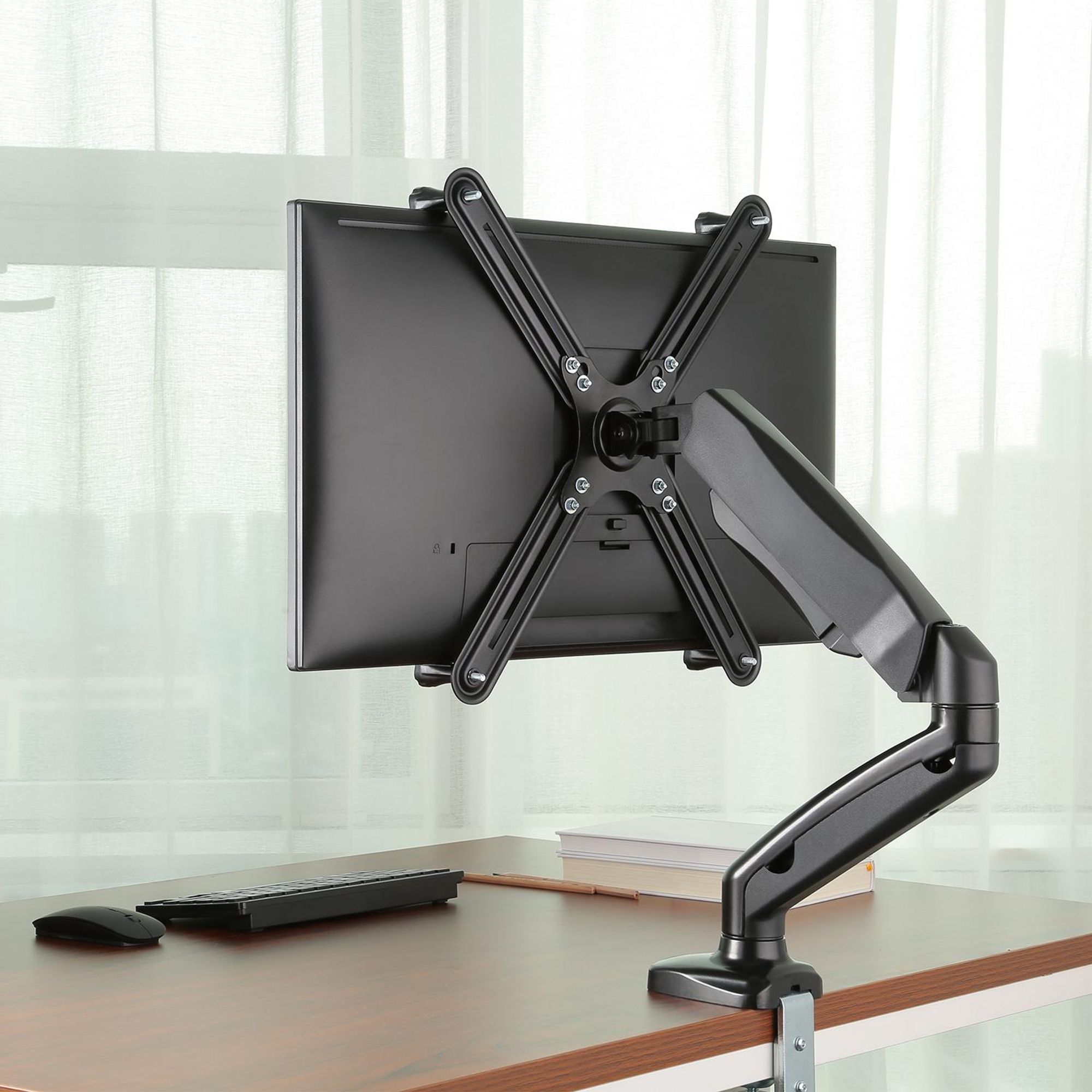Universal Adapter für 13-27" Bildschirme ohne Befestigungslöcher mit VESA-Standard bis 8kg