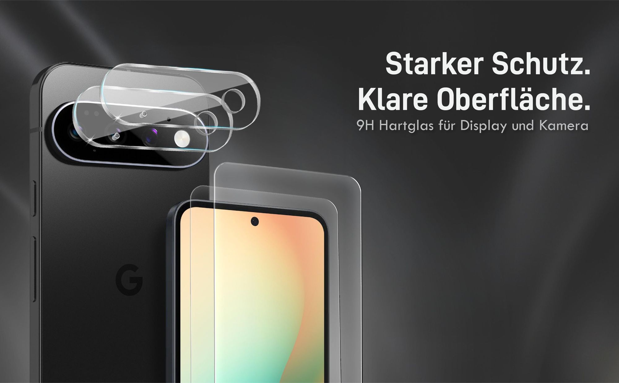 Kamera + Display Glas Set für Google Pixel 11 Pro kompatibel mit allen gängigen Hüllen