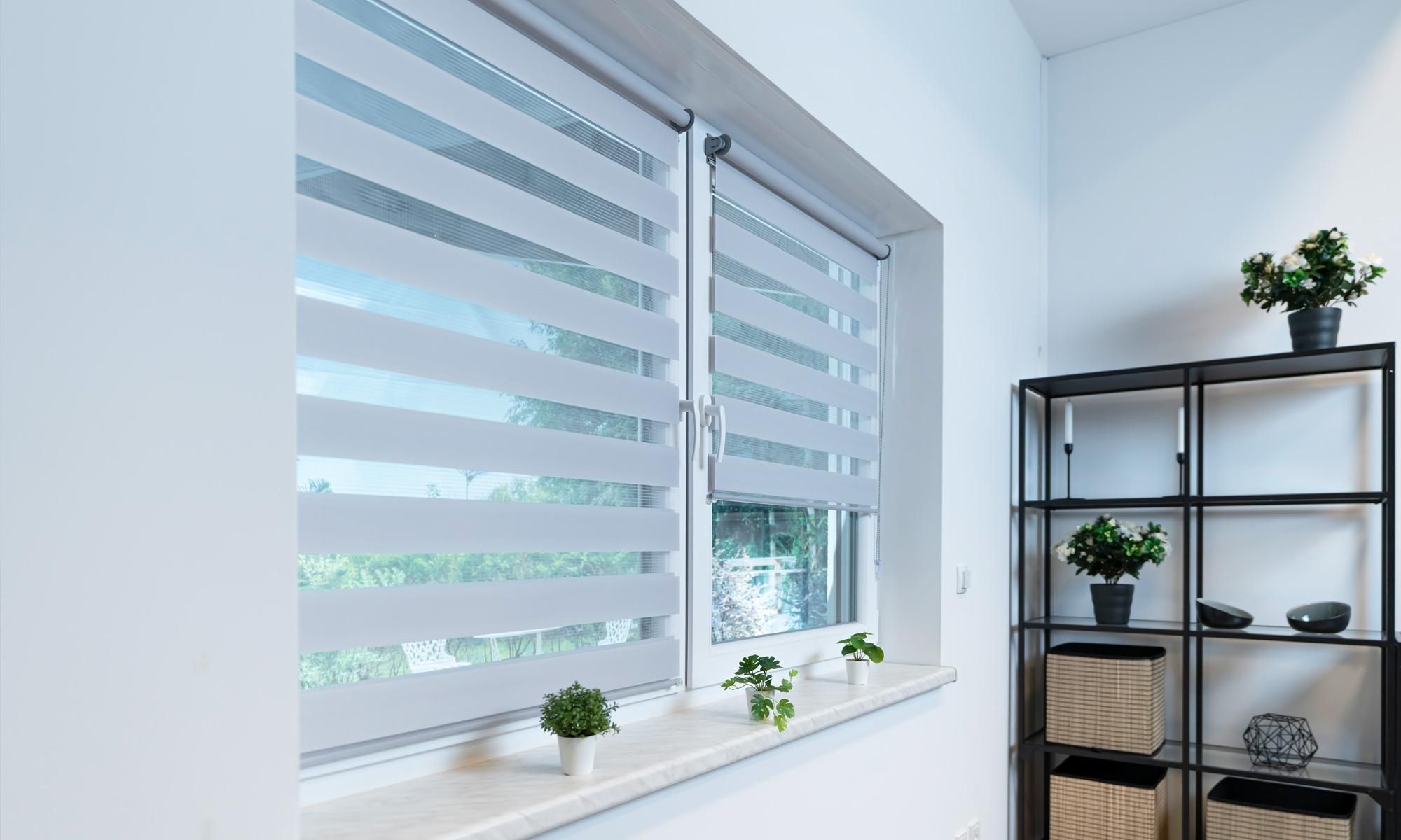 Victoria M. Klemmfix Doppelrollo / Duo Rollo, 60 x 150 cm, dunkelbraun Verdunkelungsrollo mit zwei Stofflagen, ohne Bohren, pflegeleicht
