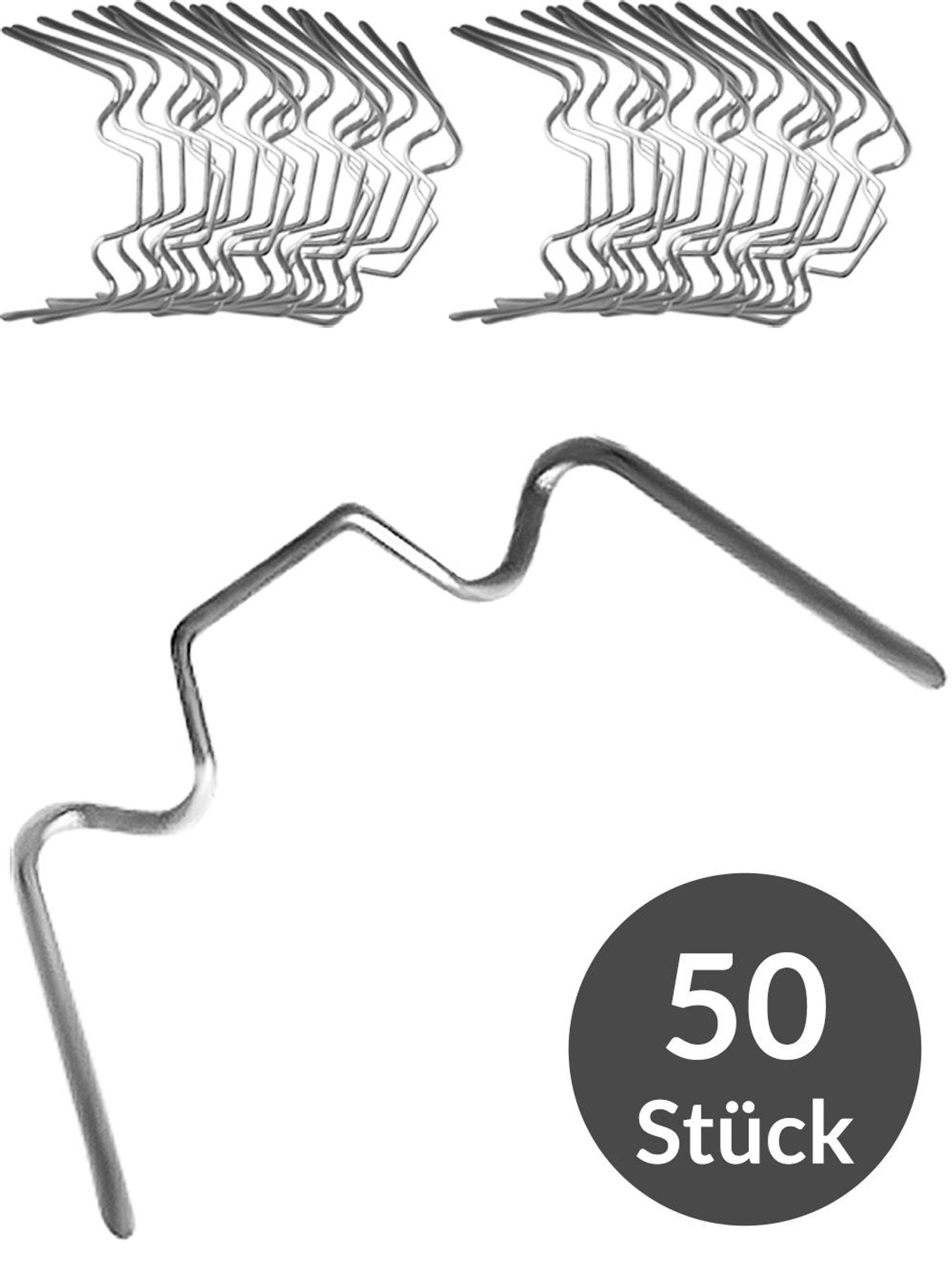 DEUBA® Gewächshausklammern rostfrei 50 Stück Hohlkammerplatte Befestigung Gewächshäuser Gewächshausklemmen Zubehör