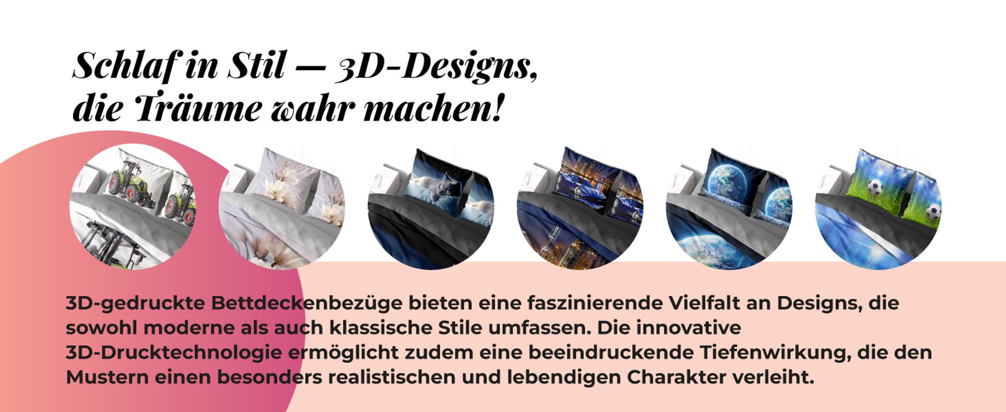 febe 3d Bettwäsche Set 135x200 Bettbezug Kissenbezug Mikrofaser