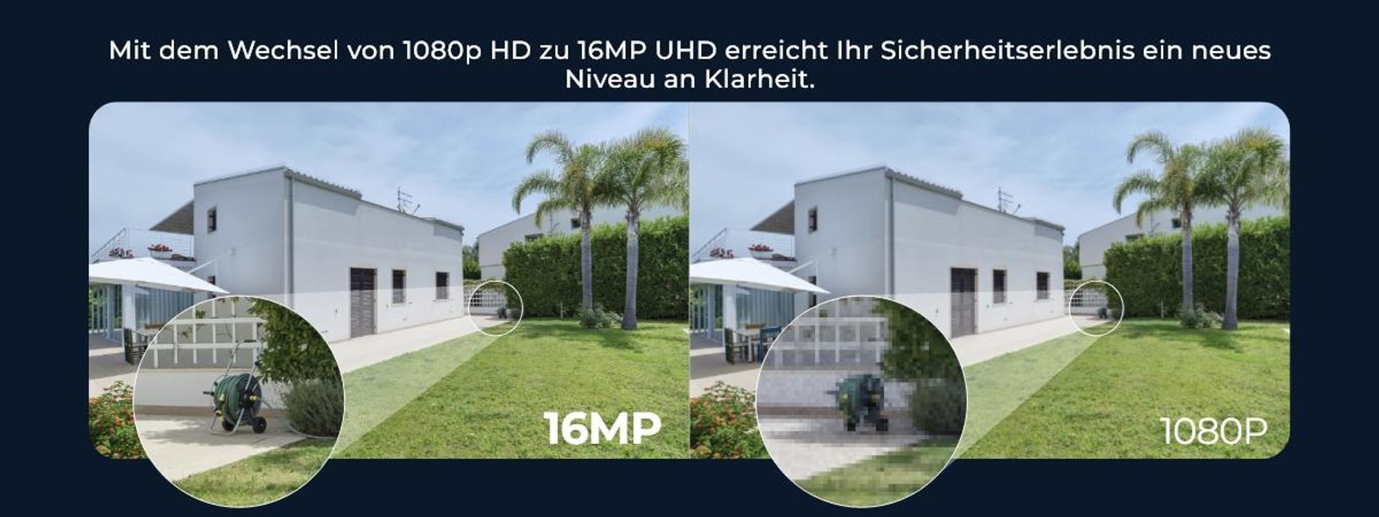 Reolink Duo 3 PoE, 8K 16MP Dual-Objektiv PoE Überwachungskamera, 180° Panorama, Bewegungsspur, Farbnachtsicht, Intelligente Erkennung, 2-Wege-Audio