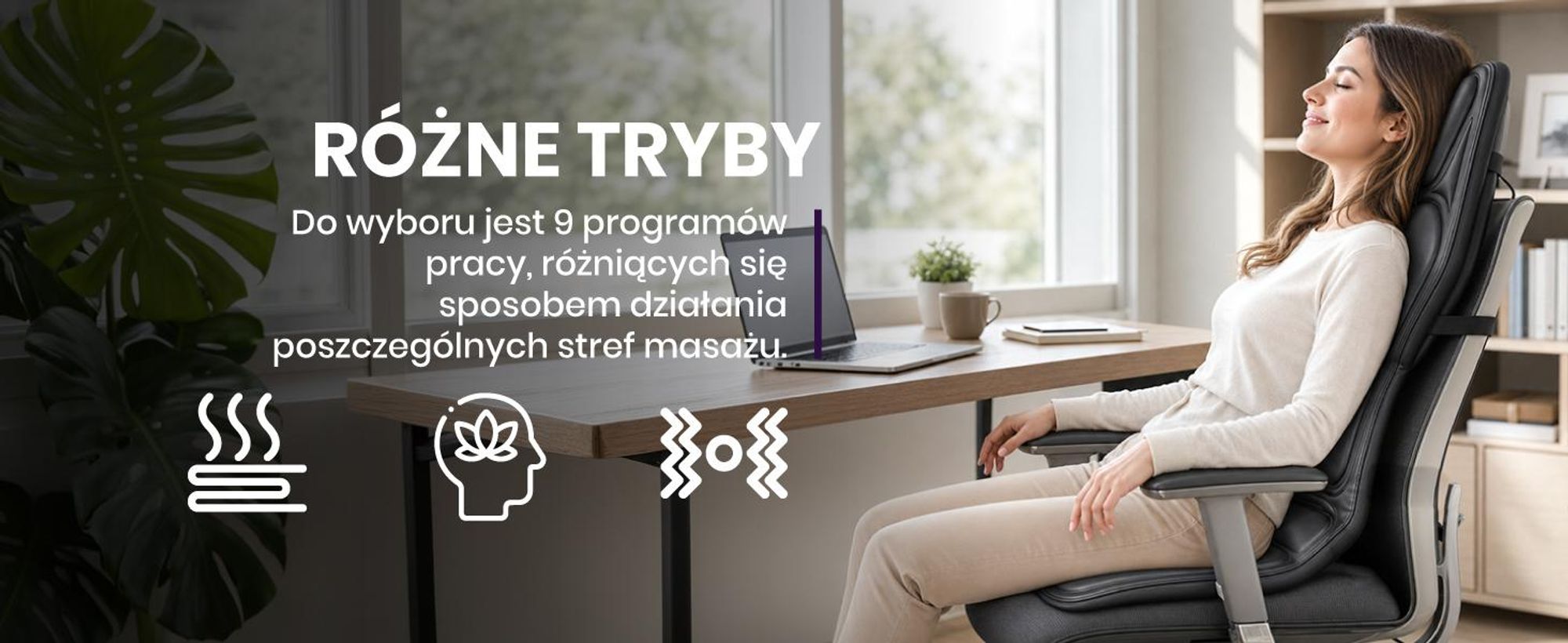 Mata Masująca do Masażu na Fotel Wibracyjna z Funkcją Grzania do Samochodu SeatVibe Lux