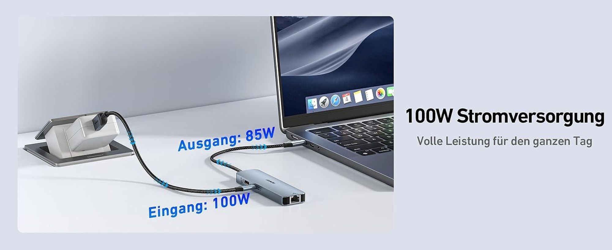 BENFEI Hubs USB C Hub 6in1 mit HDMI 4K 60Hz und Gigabit Ethernet