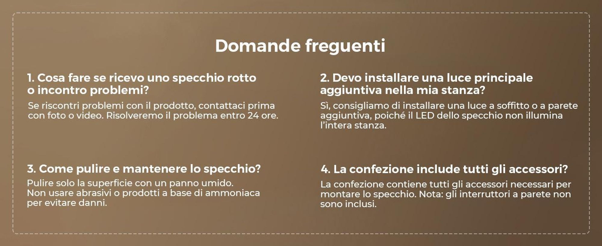 S'AFIELINA 80×50 cm specchio da parete LED - specchio da bagno con illuminazione, vetro HD, dimmerabile, LED a 3 colori, antiappannamento, appendibile in orizzontale e in verticale