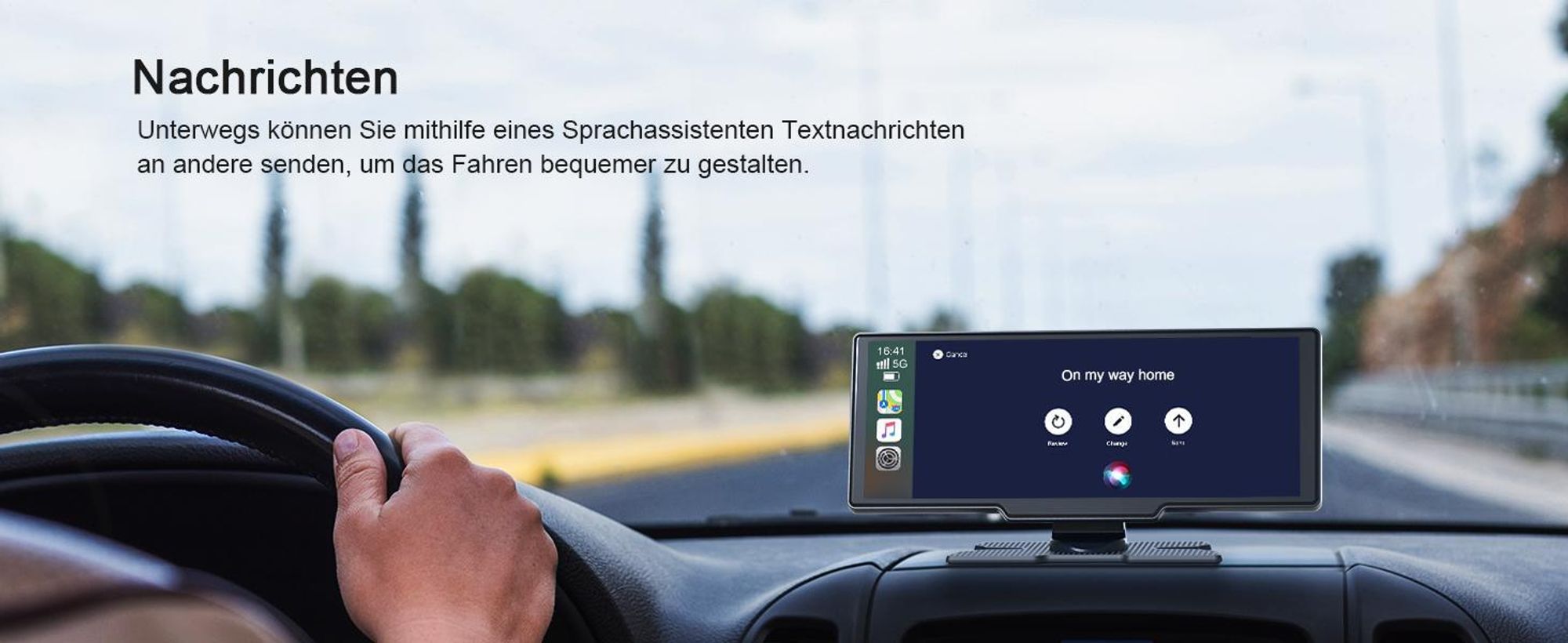 9.26 Zoll Monitor & Dashcam Kamera Carplay für Auto LKW PKW Wohnmobil 64GB Karte mit 1080P