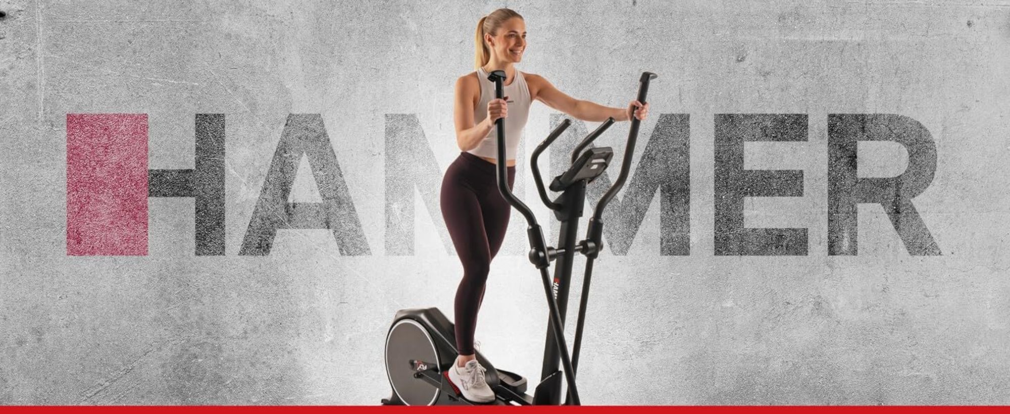 HAMMER Crosstrainer Crossfly BT, 24 Programme, Kinomap, Zwift