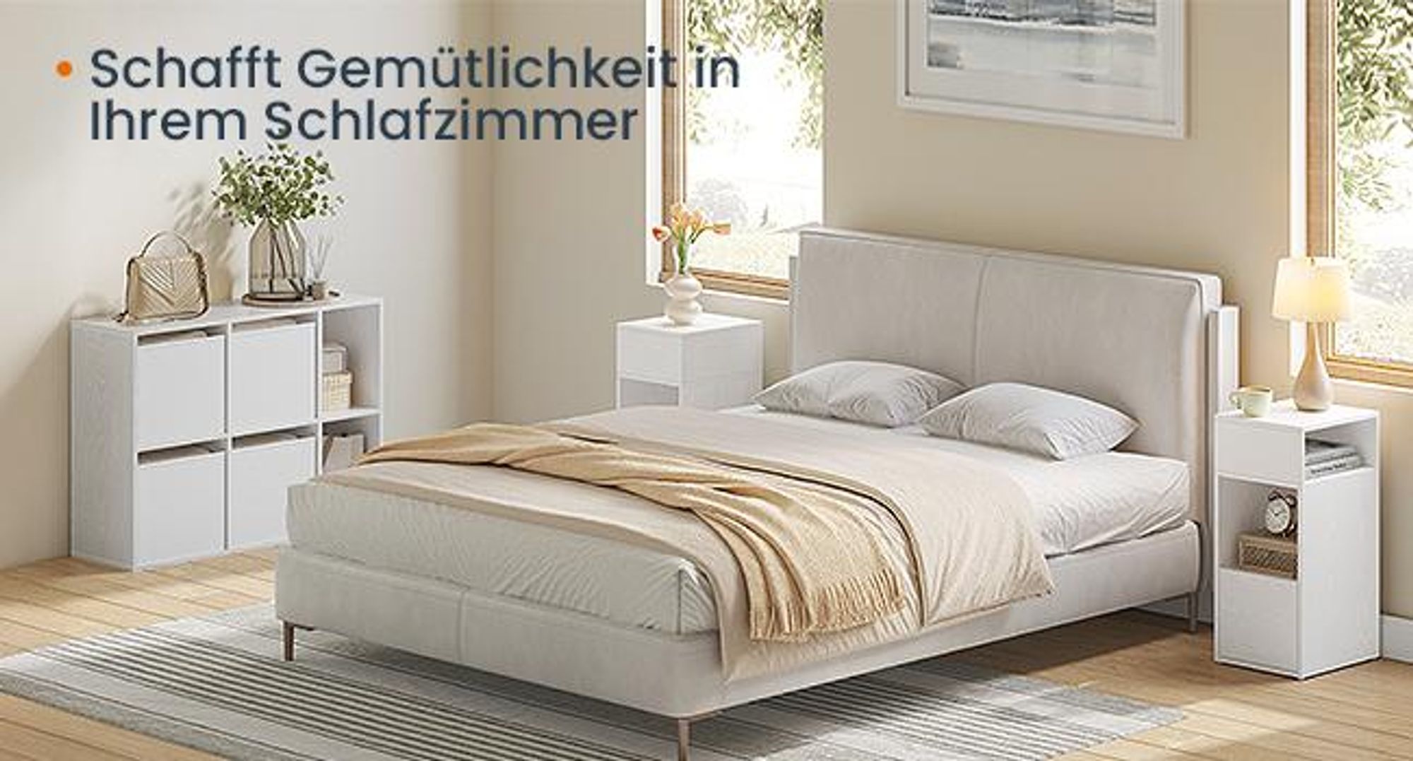 VASAGLE Nachttisch,Nachtschrank, 2 offene Fächer, 1 Schublade, Beistelltisch werkzeuglos