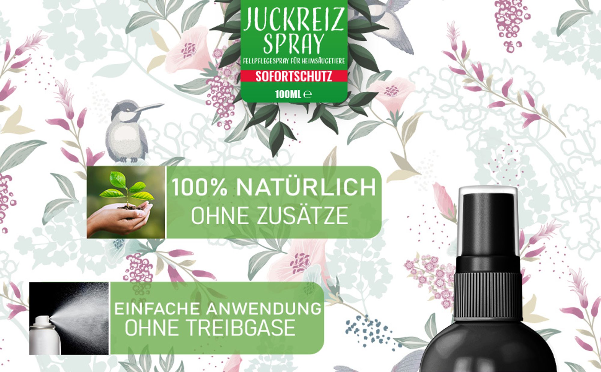 Nature Animal® | Juckreiz Spray für Hunde und Katzen