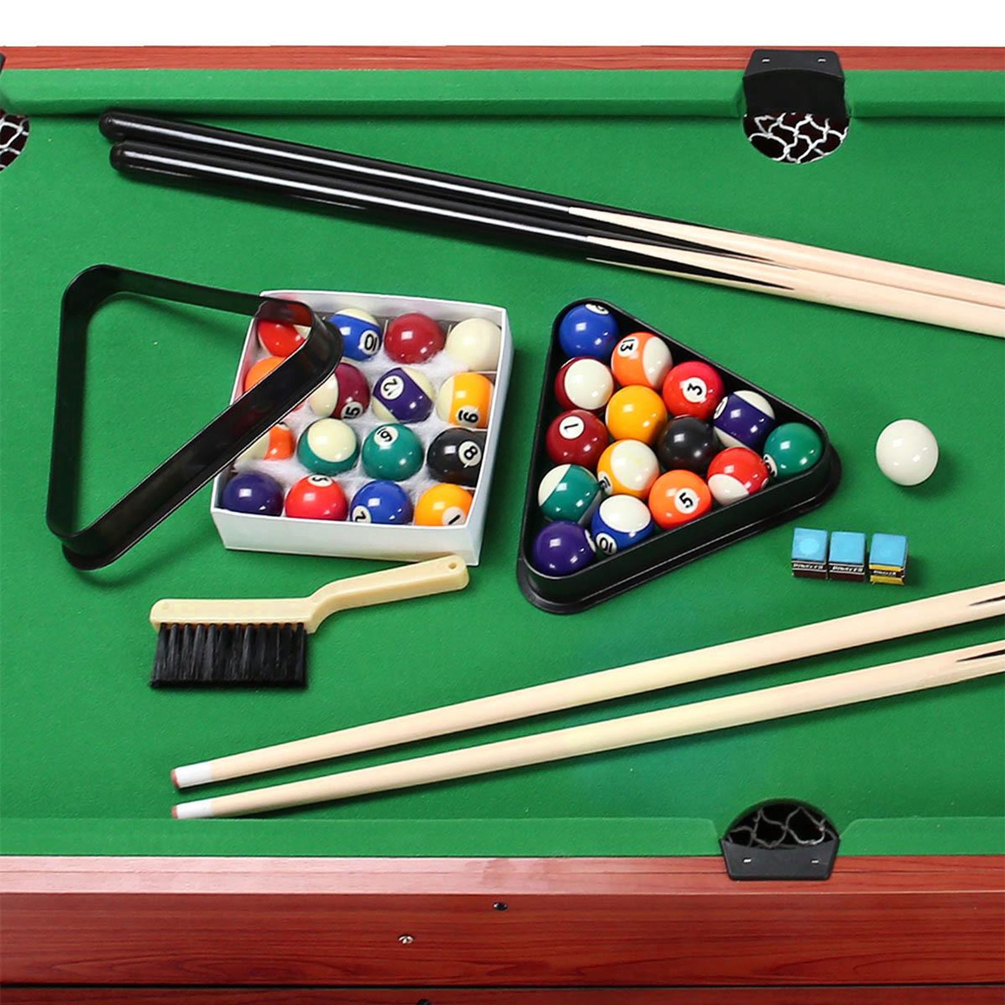 NILS FUN 3-in-1 Spieltisch – Billard, Tischkicker & Air Hockey – stabiler MDF Multigame-Tisch für Kinder & Jugendliche