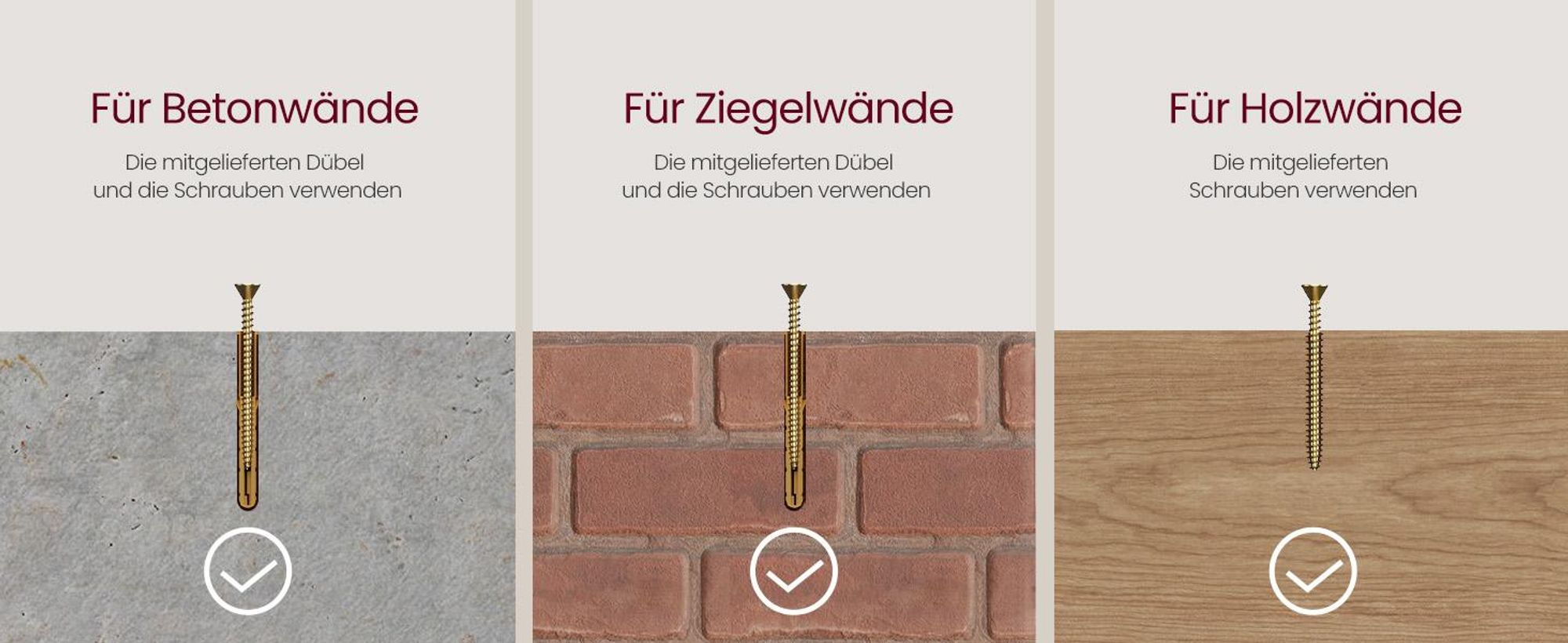 VASAGLE Nachttisch 2er Set , hängend, Leuchte mit 3 Farben, schwebendes Wandregal, Schublade