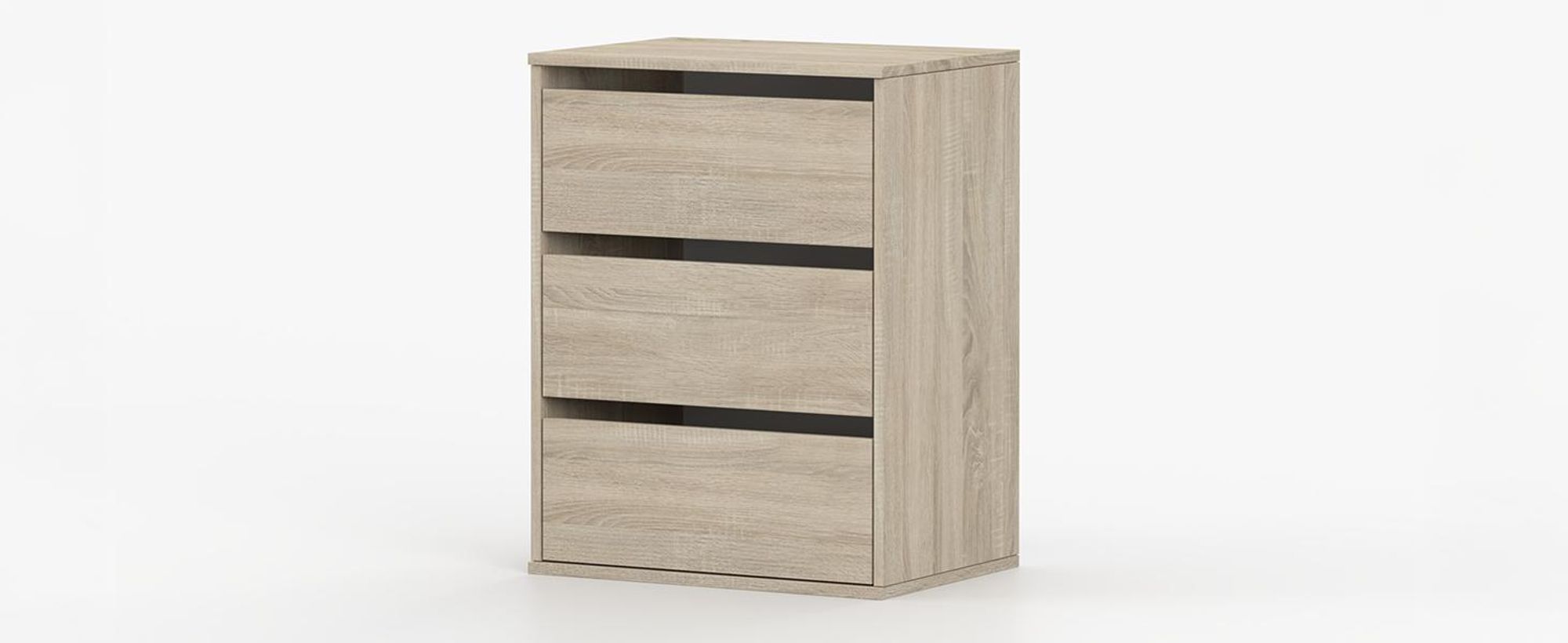 Schubkasteneinsatz Kleiderschrank 55 cm Sonoma Eiche/Sonoma Eiche – Schrank Organizer mit Behältern, Aufbewahrungssystem