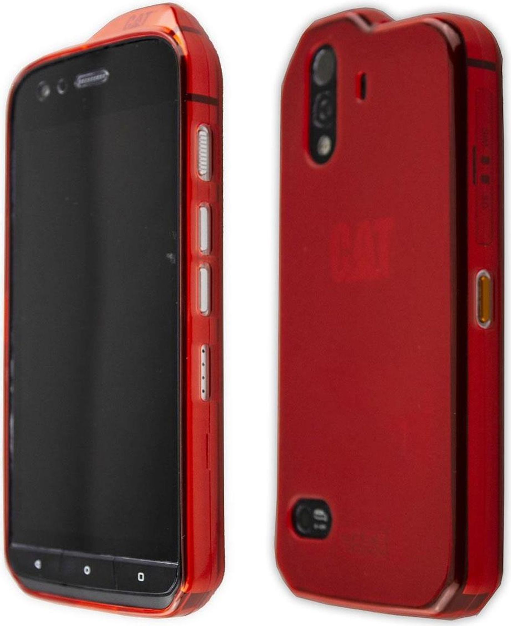 caseroxx Schutz-Hülle TPU-Hülle kompatibel mit Cat S61, Gummi Handy Tasche rot Bild 3