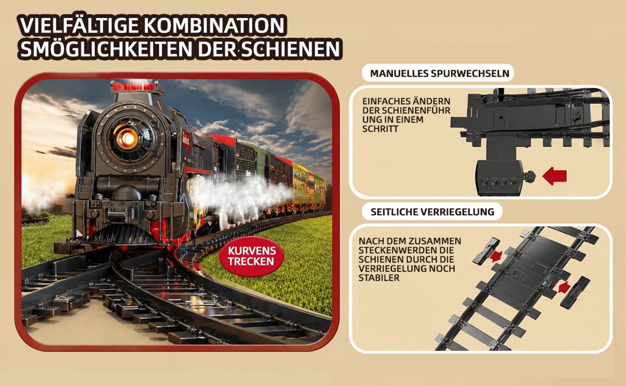 Verbessertes Deluxe Zug Set