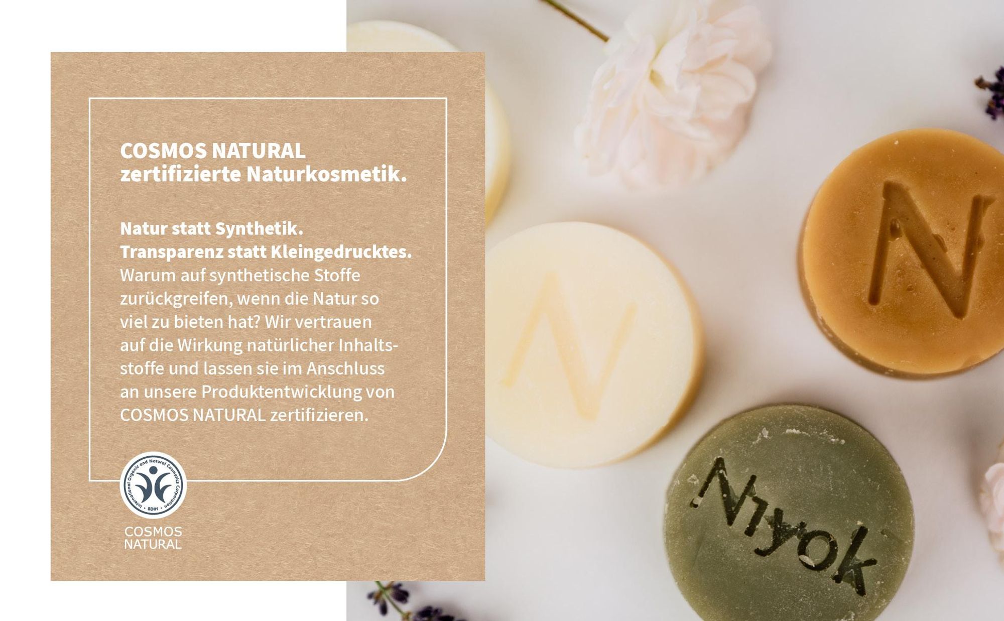 Niyok 2-in-1 Festes Shampoo + Conditioner "Vitamina" (80g), Vegane Haarseife, Nachhaltiges Shampoo & Spülung, Haarshampoo & Haarspülung, Plastikfrei