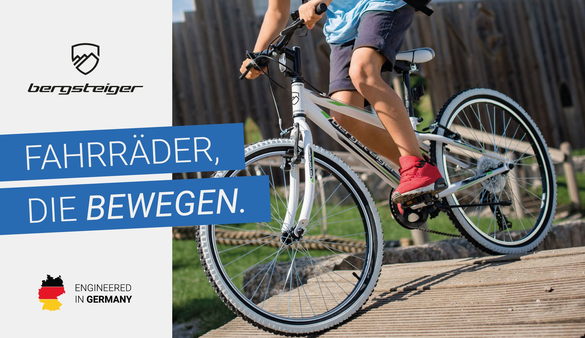 Bergsteiger Kansas 24 Zoll Kinderfahrrad, geeignet für 8, 9, 10, 11 Jahre, Shimano 6 Gang-Schaltung, Mountainbike mit Weißwandbereifung, Jungen-Fahrrad, Mädchen-Fahrrad