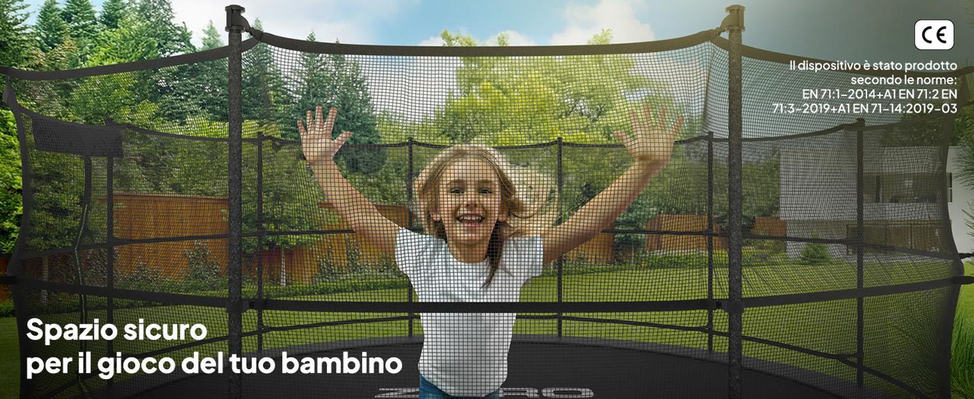 ZIPRO Trampolino Jump Pro IN | 8FT Ø 252 cm | Trampolino da giardino Trampolino per bambini Set completo incl. rete interna, scaletta e copertura perimetrale, per esterni, verde