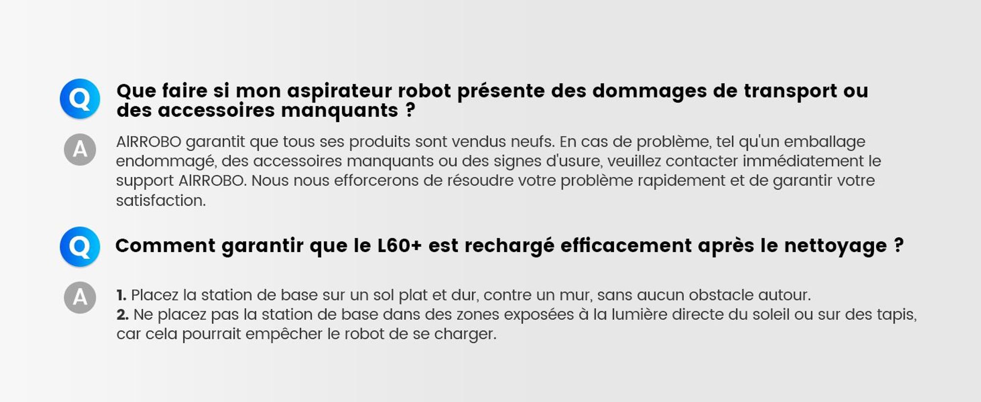 Robot aspirateur AIRROBO L60+ avec fonction de lavage, vidage automatique du bac à poussière, navigation LiDAR, 12 000 Pa, adapté aux tapis et aux poils d'animaux