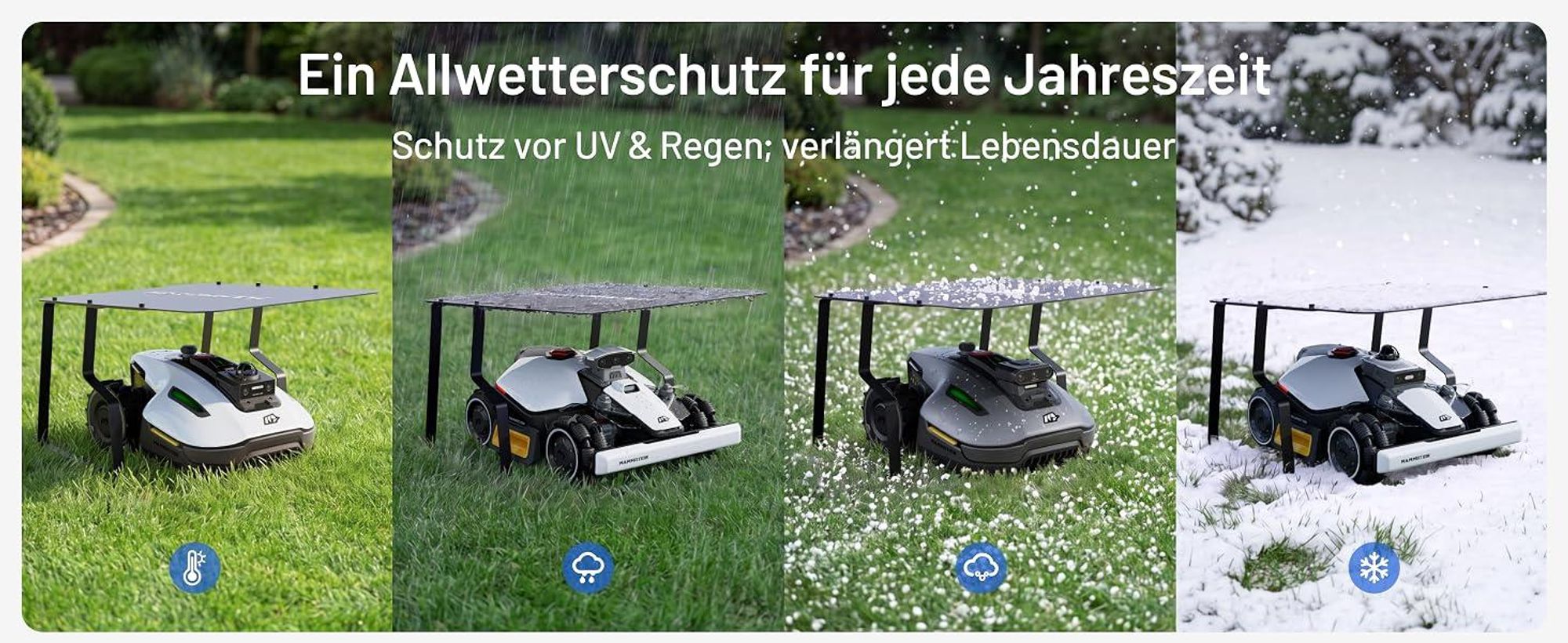 Mammotion Garage Mini, Mähroboter-Garage, für YUKA mini 2 Serie, LUBA mini 2 AWD Serie, Schwarz, 1 Stück(e)