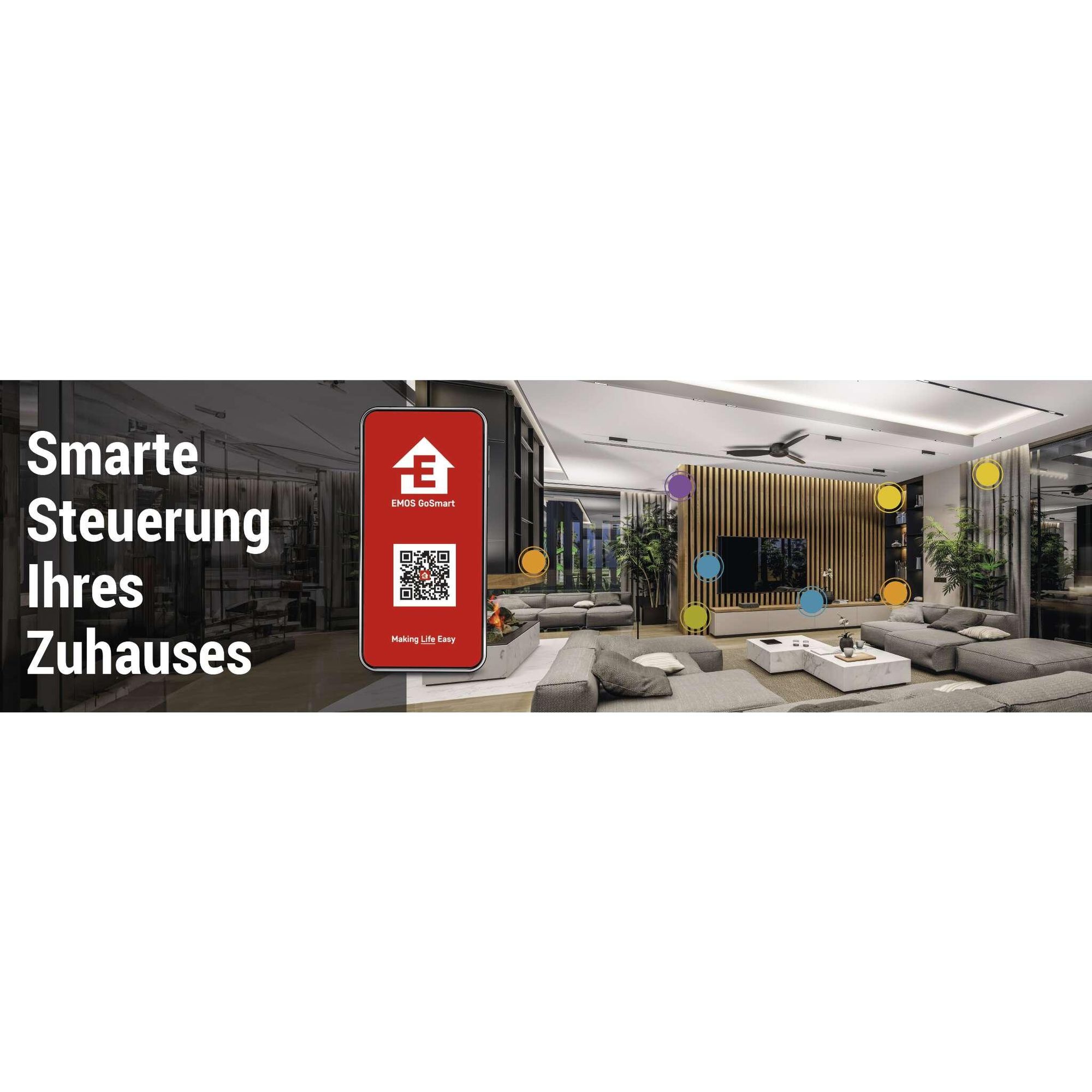 EMOS GoSmart ZigBee-Gateway für 128 Smart-Geräte, Smart Home Hub kompatibel mit Tuya, Smart Life, Lidl, mit Bluetooth, 2,4 GHz WiFi, weiß, H5002