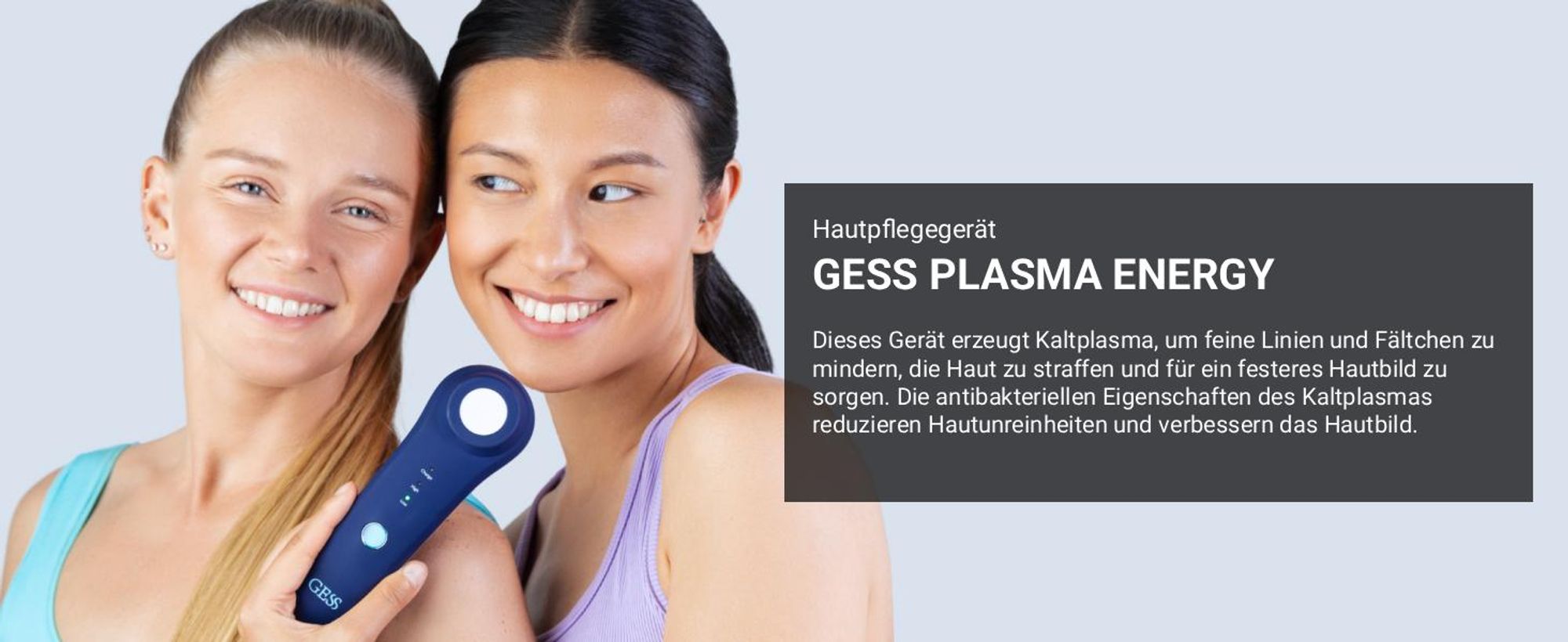 GESS Plasma Kaltplasma Hochfrequenzgerät – Anti-Falten, Akne, RF Lift & Ultraschall