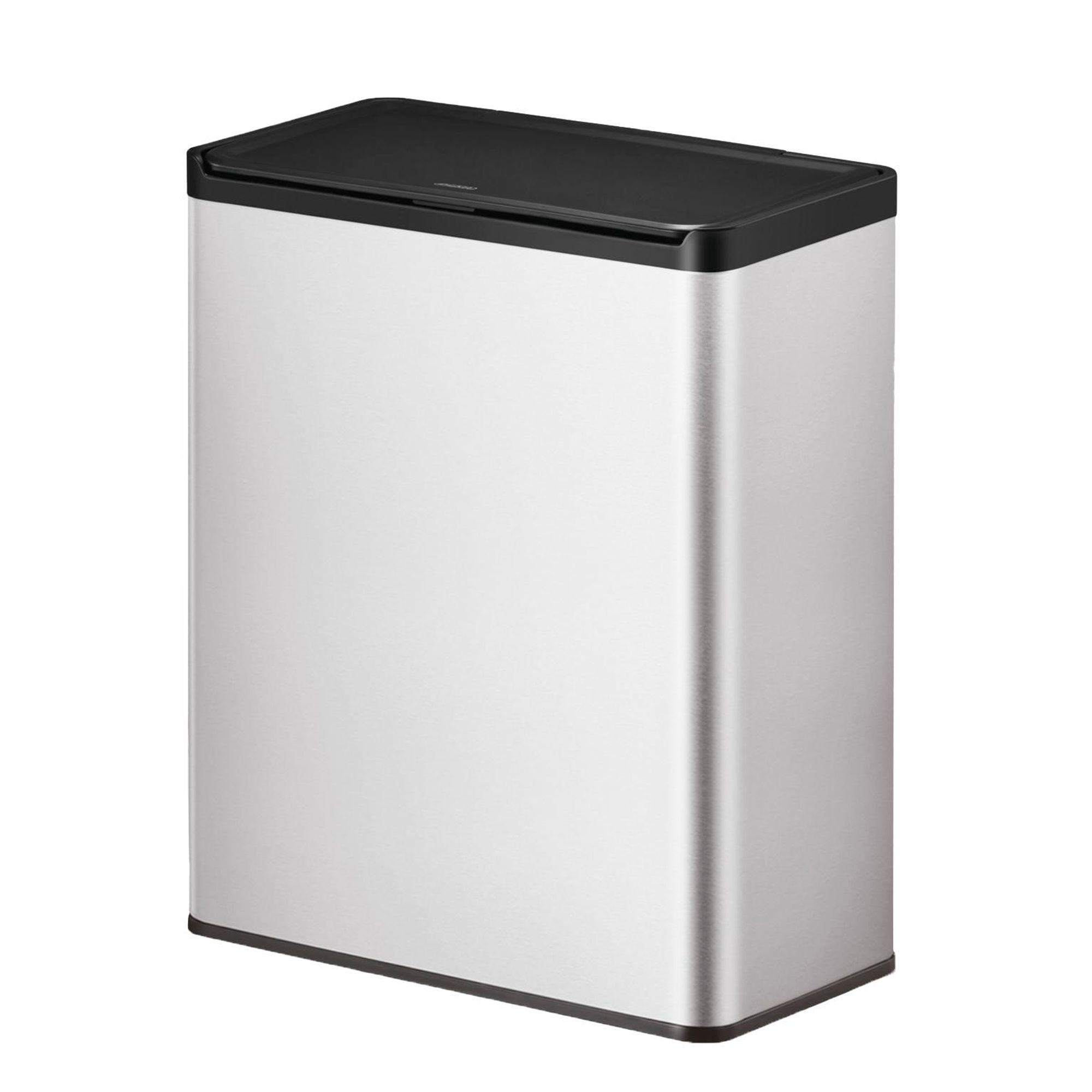 EKO - Cestino Essential Touch Recycler 20+20 litri - Acciaio inox Polipropilene - Acciaio inox opaco, nero