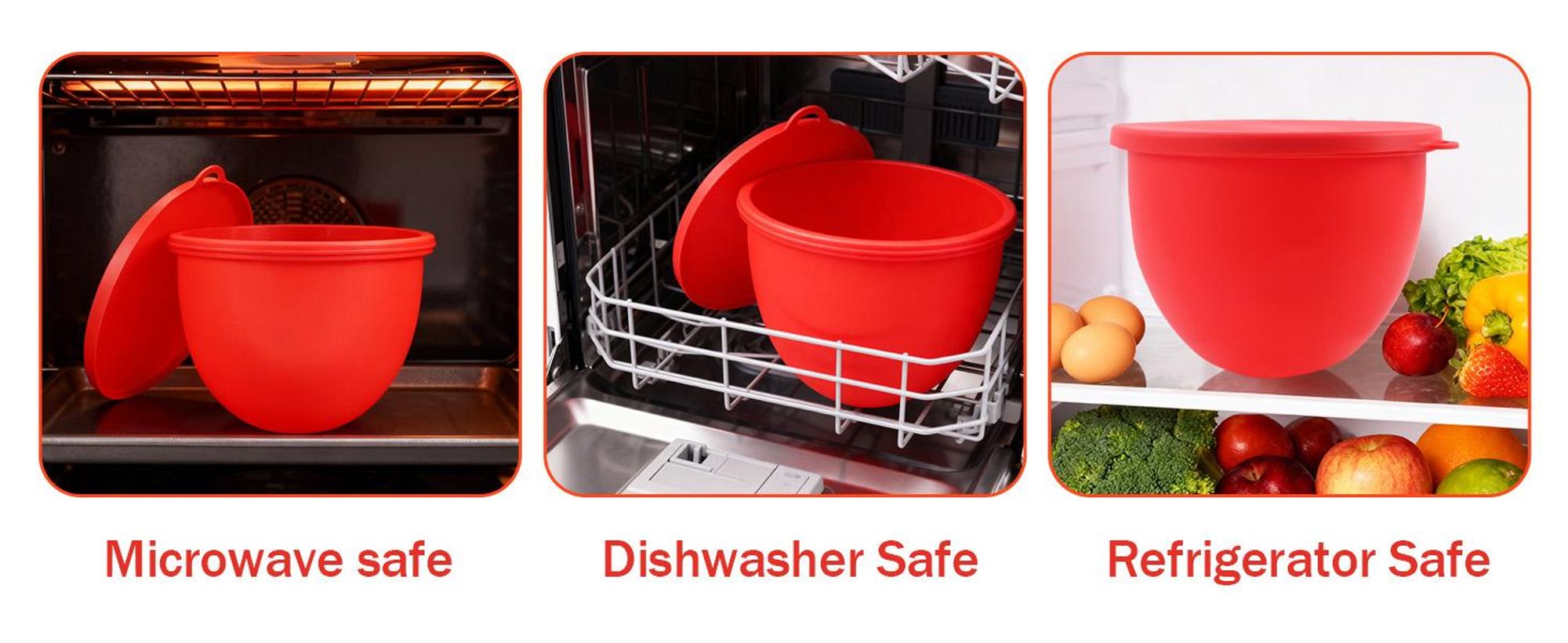 Silikoneinsatz für Kitchenaid, Silikonschüssel Zubehör für 4,5 Quart Küchenmaschine, Rührschüssel-Einsatz mit Deckel, Rutschfestes & Hitzebeständiges