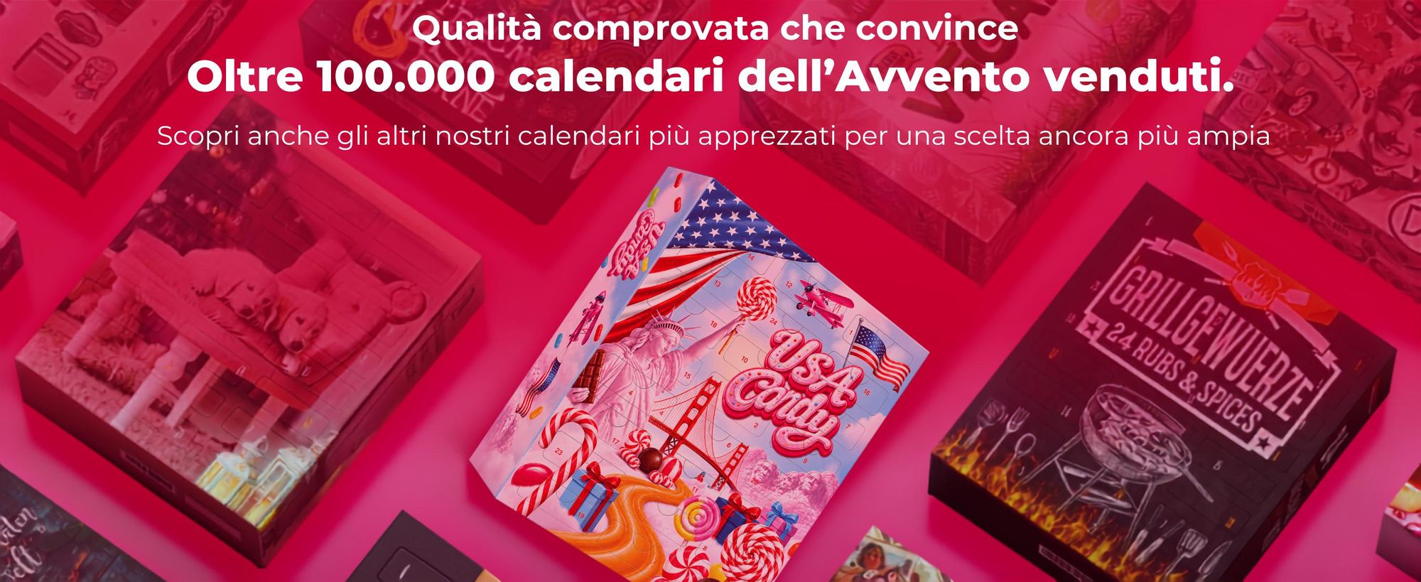 BOXILAND® calendario avvento US Sweets 2026, 24 dolci americani, candy