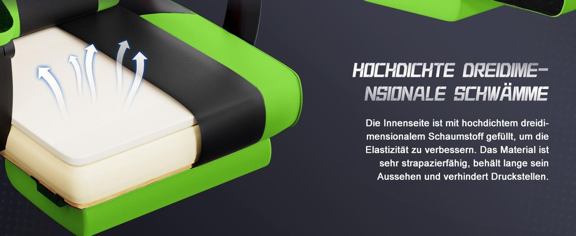 Adormii Gaming Stuhl, Ergonomischer Gaming Sessel, Schreibtischstuhl, Gamingstuhl mit Fußstütze, verstellbare Rückenlehne, Gaming stuhl 150 kg
