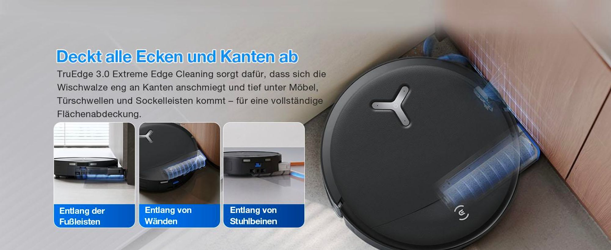 ECOVACS DEEBOT T80S Omni 24.800 Pa Saugroboter mit 2pcs Original-Reinigungslösung, Staubsauger Roboter mit Wischfunktion, Heißlufttrocknung, Schwarz