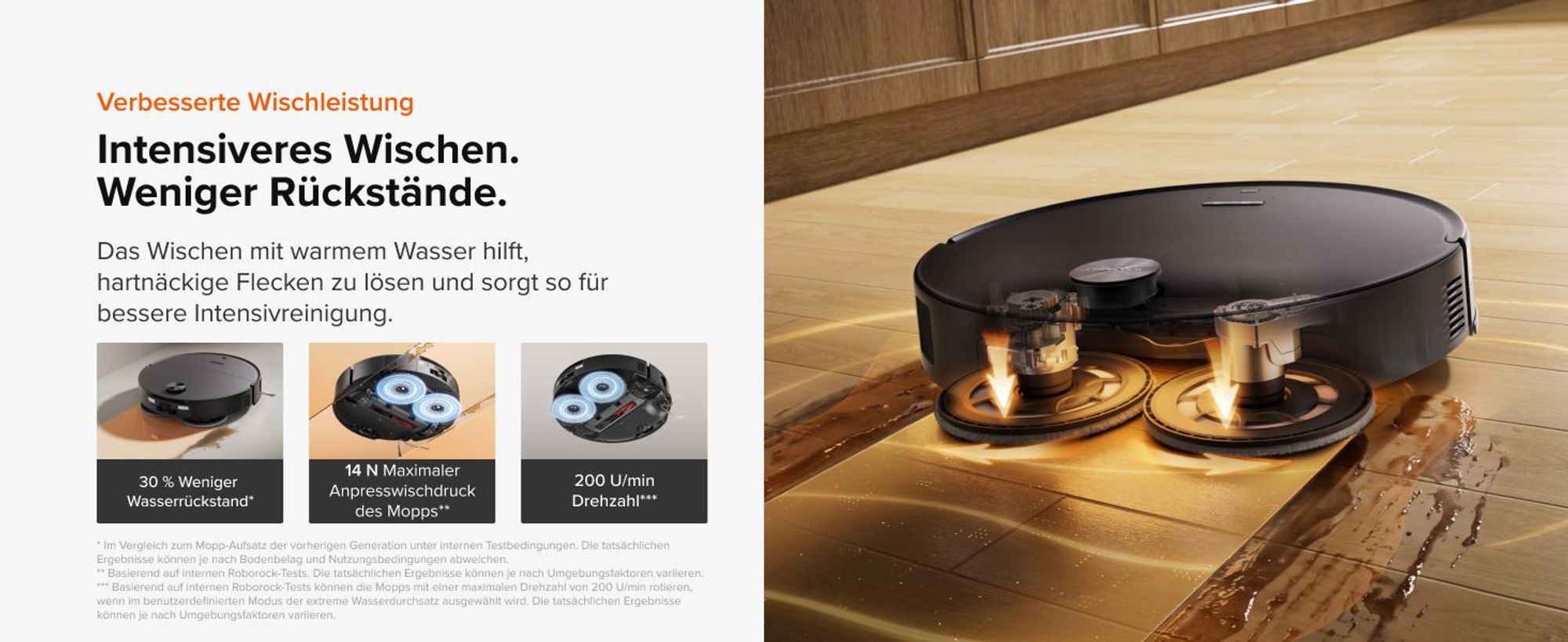 Roborock Saros 20 Neo Set Saugroboter mit Wischfunktion, 36.000 Pa Saugkraft Dual Zero-Tangle-System, FlexiArm Technologie 100°C Heißwasser-Moppwäsche