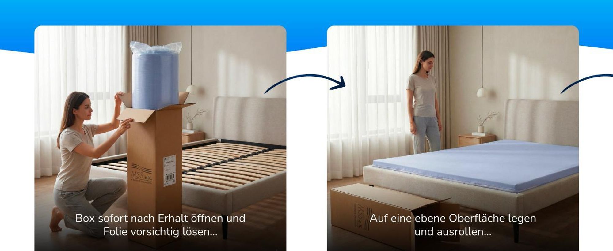 MSS e.K. Easy Active Rollmatratze 100 x 200 x 11 cm | H3 | Kaltschaummatratze | designed und produziert in Deutschland