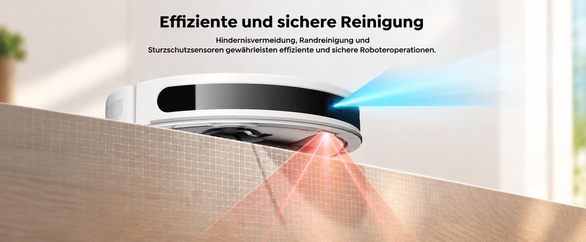 Laresar Staubsauger Roboter,12000Pa Transformative SOF LiDAR-Technologie,3-in-1-Roboterstaubsauger,APP/Alexa,Bis zu 150 Minuten