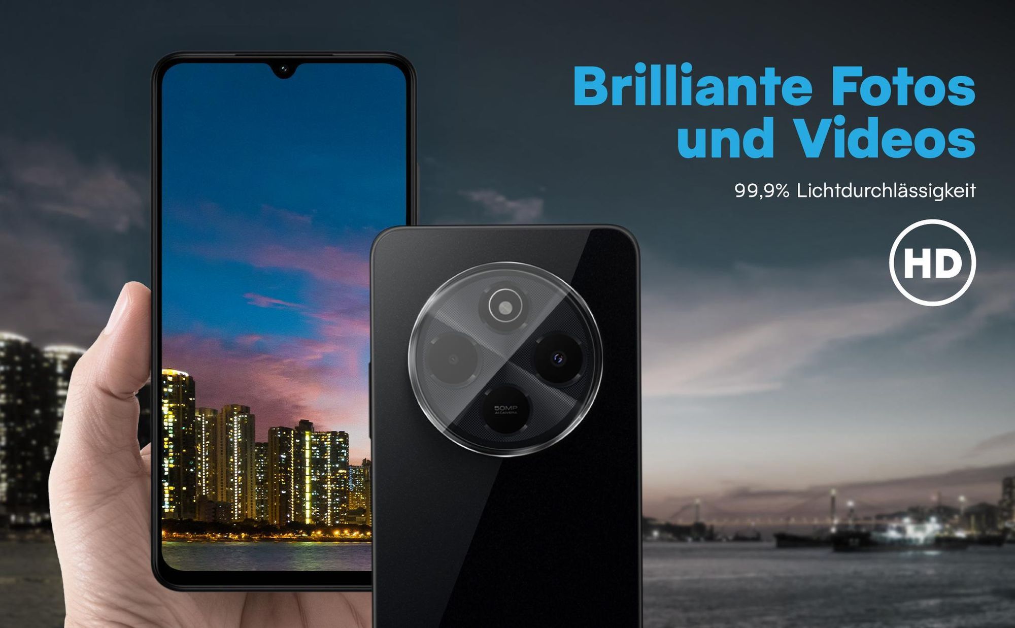 Brilliante Bildqualität mit dem Xiaomi Redmi 14C dank 99,9% Lichtdurchlässigkeit