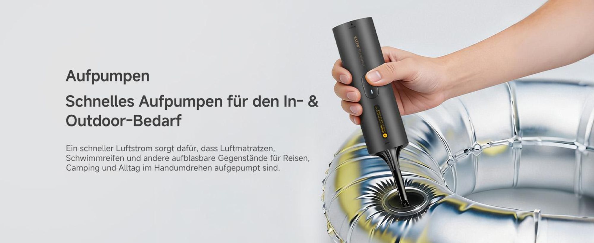MOVA MDV001 Tragbarer 4-in-1 Handstaubsauger mit Blasfunktion, kabellos, leicht & kompakt, All-in-One für Auto, Haushalt & Büro