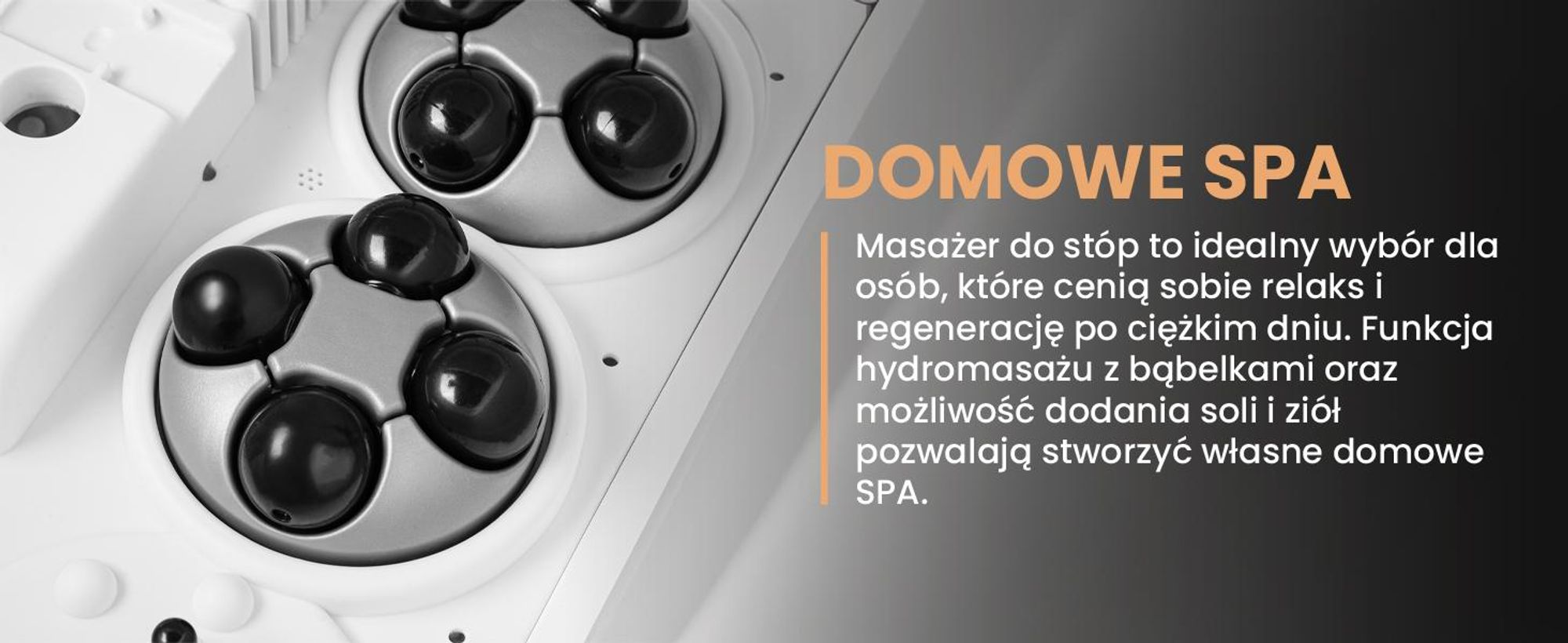 Składany wodny masażer do stóp z hydromasażem