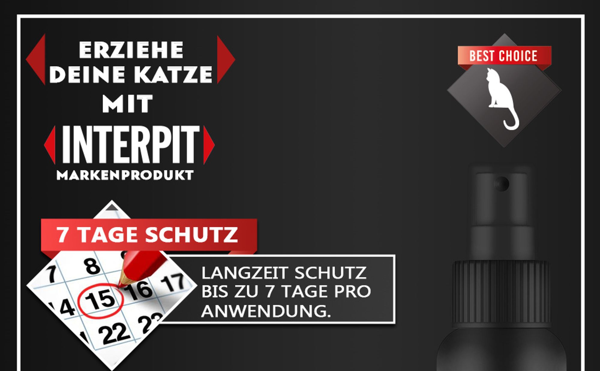 Katzenabwehr Spray für Polstermöbel, Teppiche, Holz und Garten, materialschonend