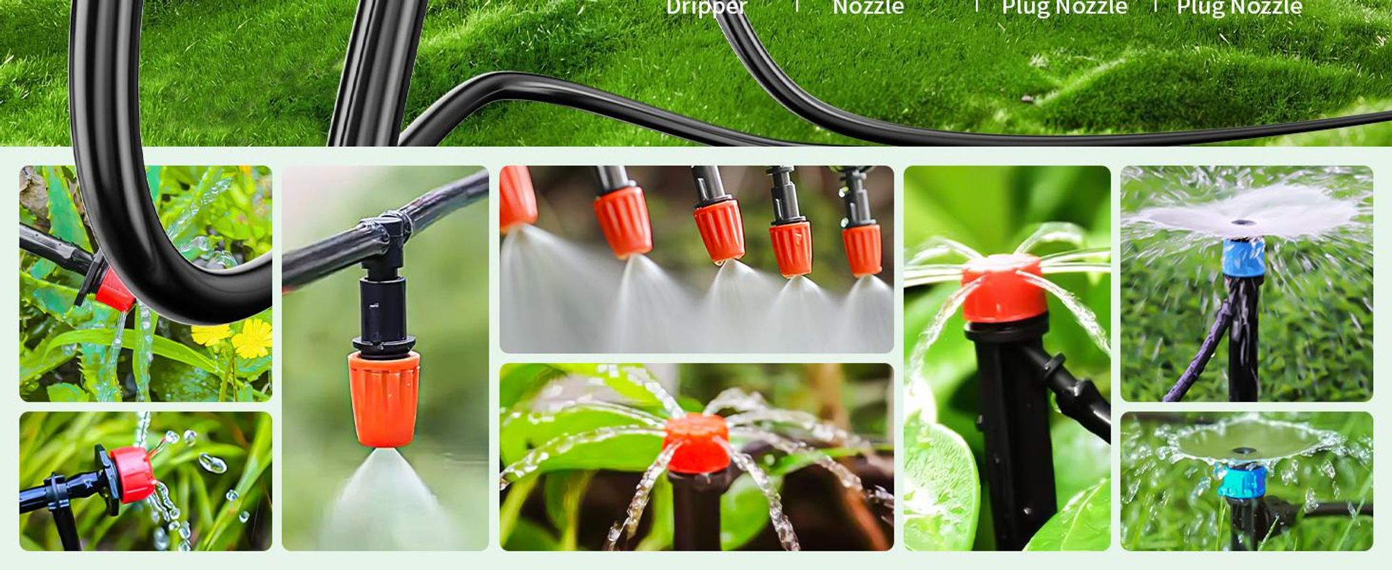 315PCS Bewässerung Garten Set 60+15M DIY Garten Bewässerungssystem Gartenbewässerung Pflanzen Bewässerungs System Outdoor Gewächshaus Beregnungsanlage
